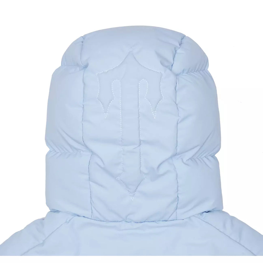 Trapstar Decoded Hooded Puffer Jacket 2.0 - Ice Blue Extra Small